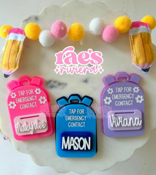 WS Backpack NFC Keychain/Bag Tag