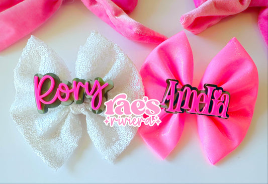 Camo Cutie Name Hair Clip WS