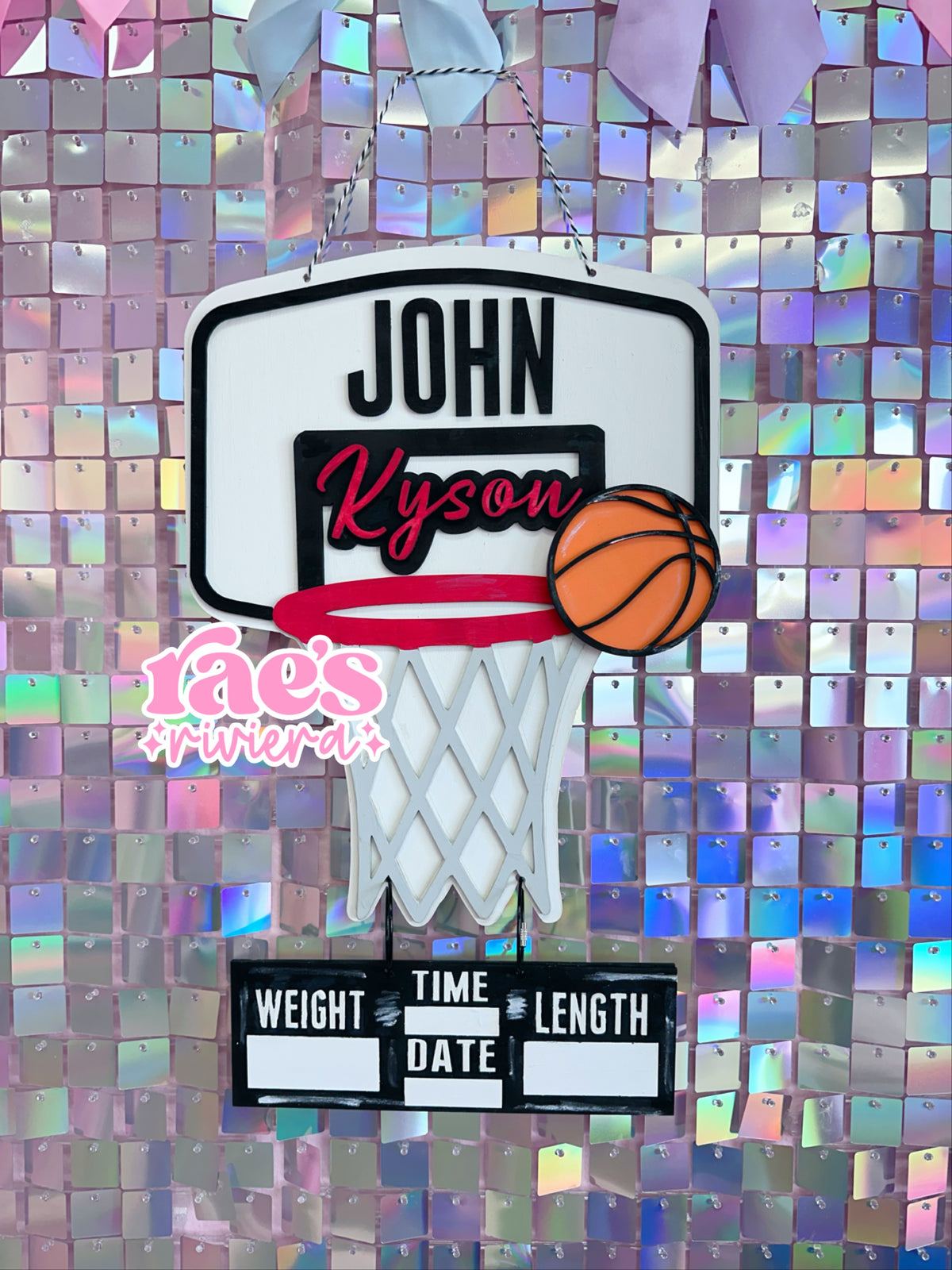 Basketball Hospital Door Hanger