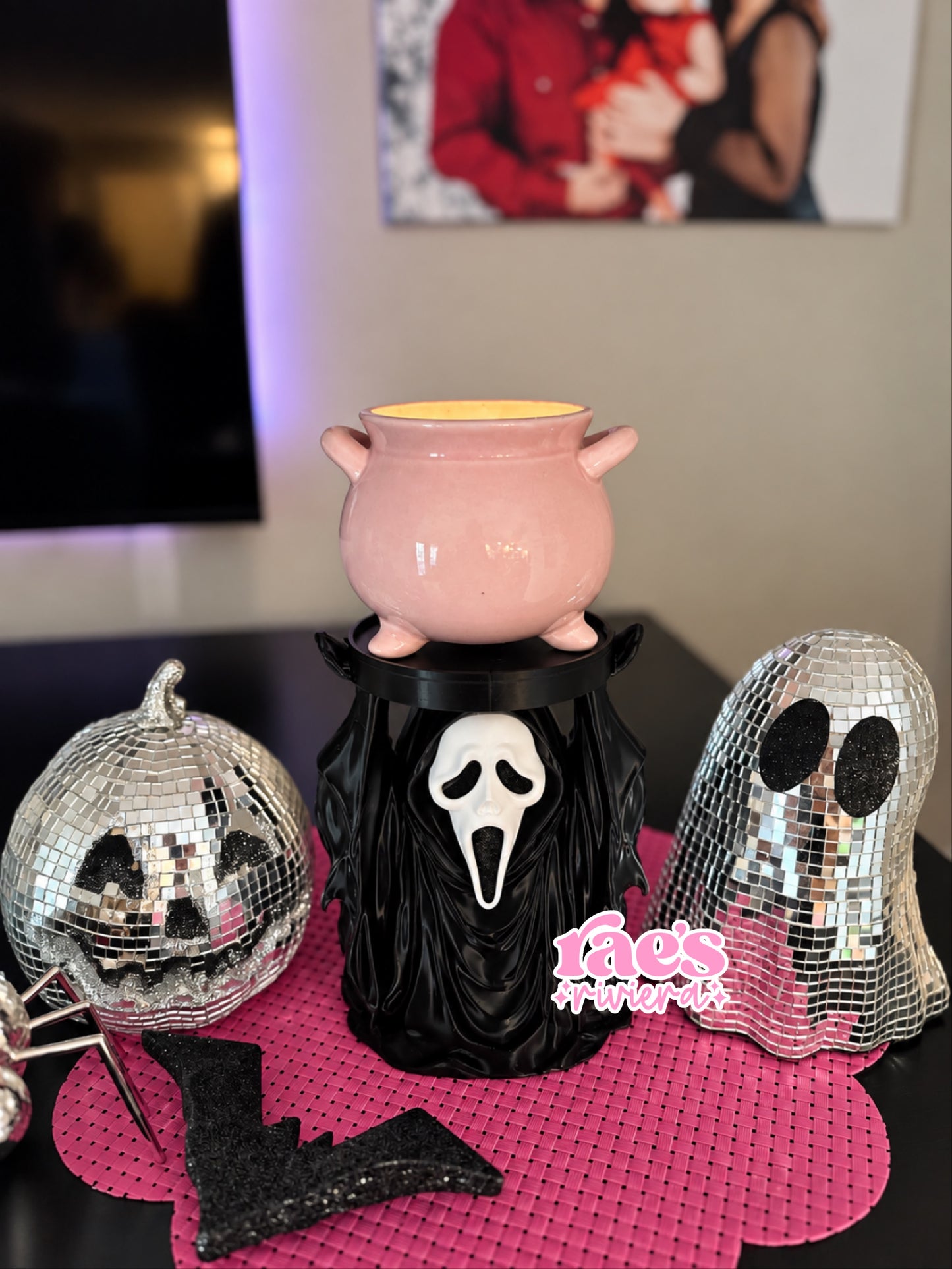Ghost Face Candle Holder