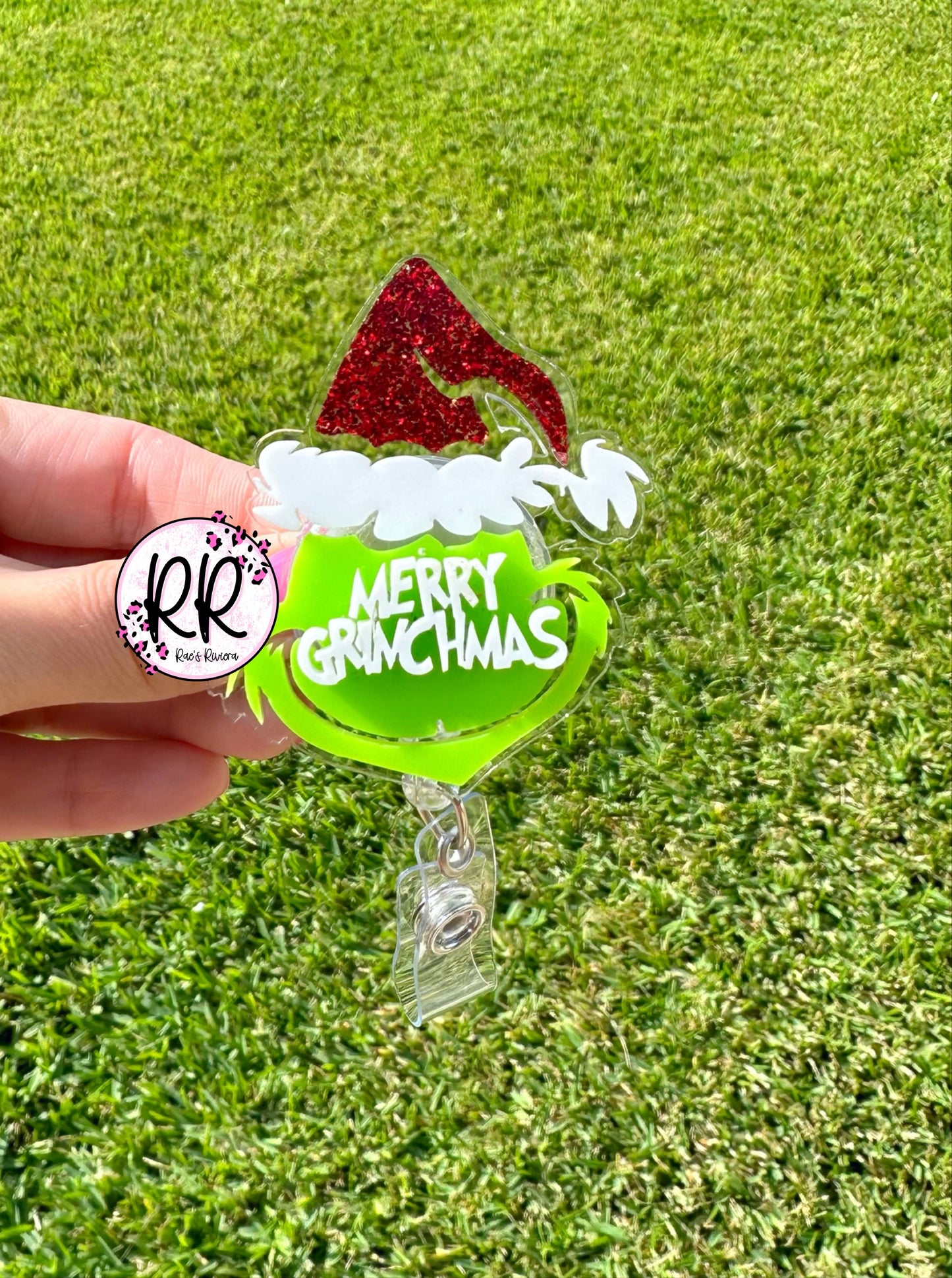 Grinch Badge Reel