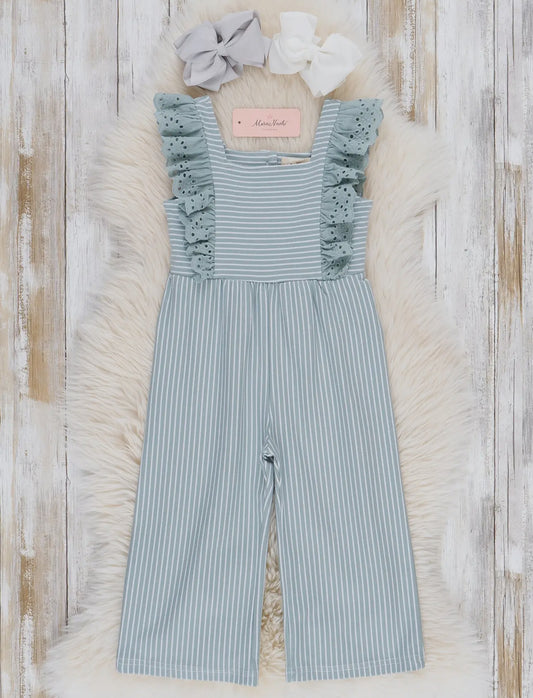 Eyelet Ruffle Jumpsuit