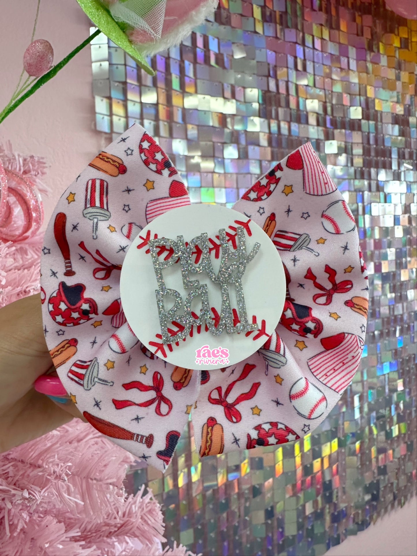 Baseball Hair Clip