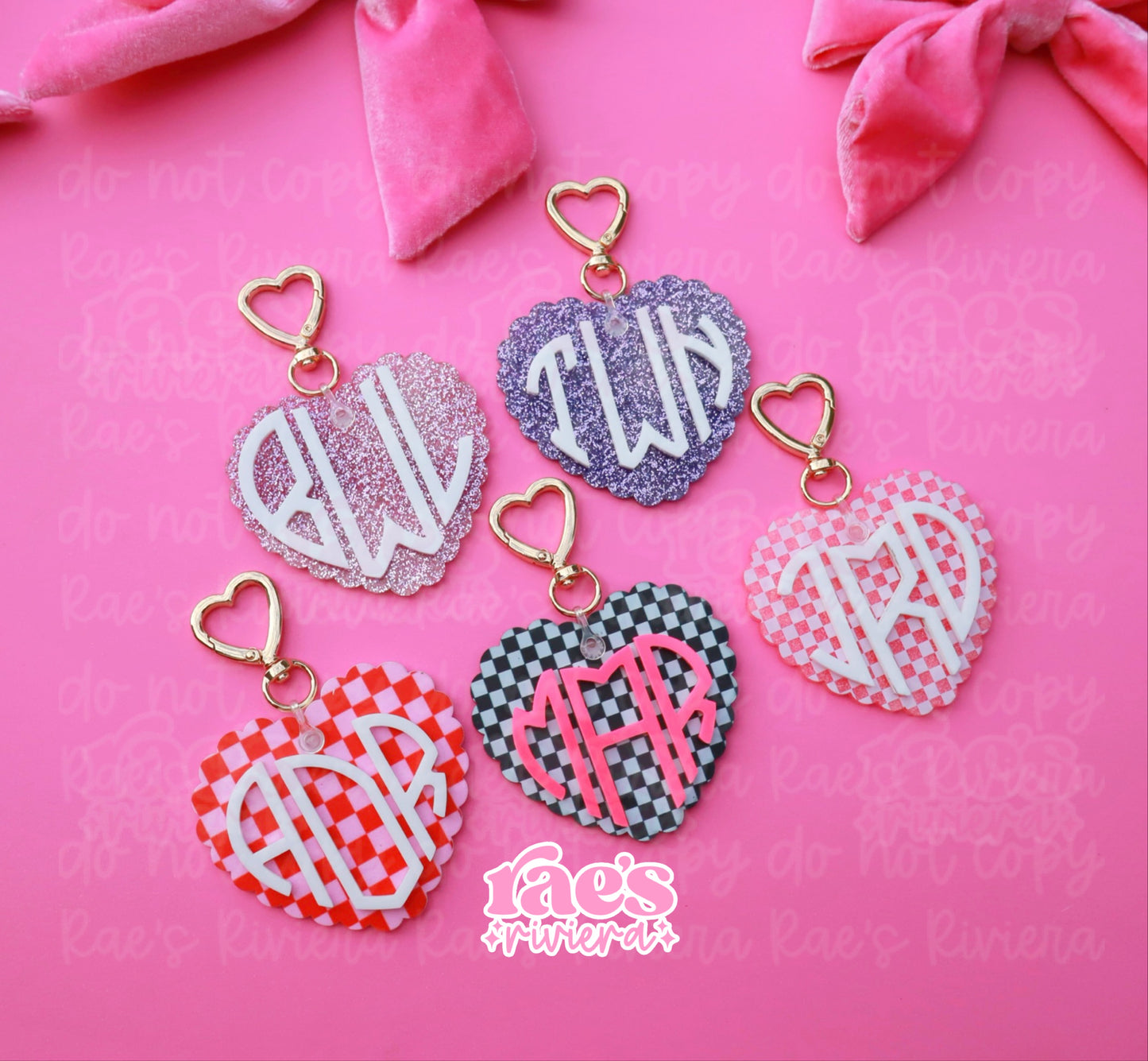 Monogram Keychains