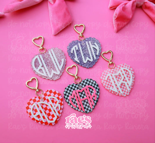 Monogram Keychains