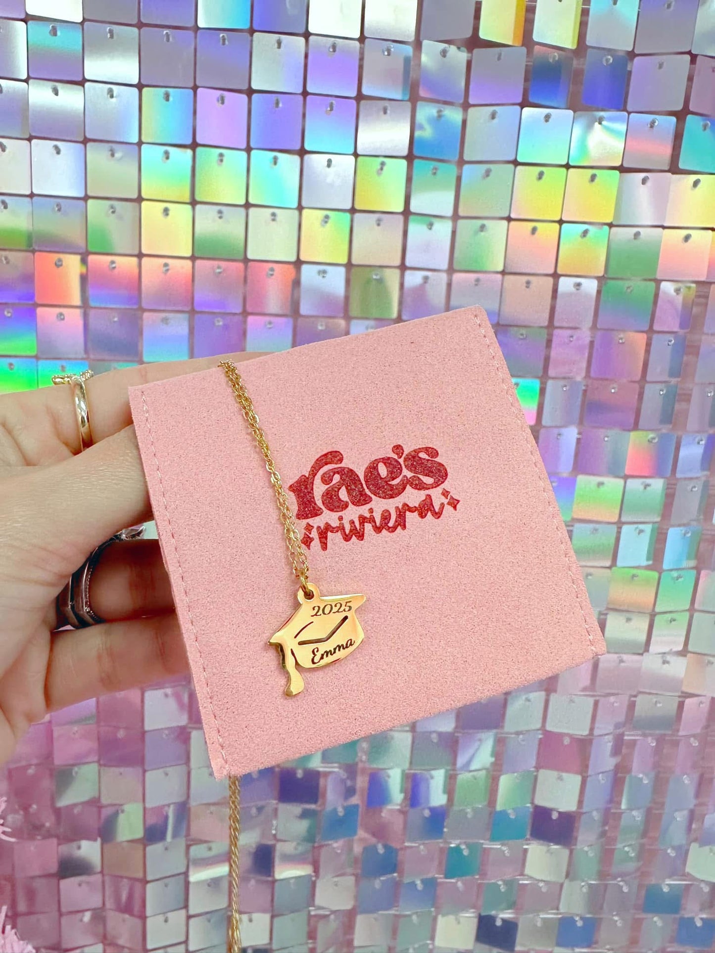 Graduation Cap Necklace