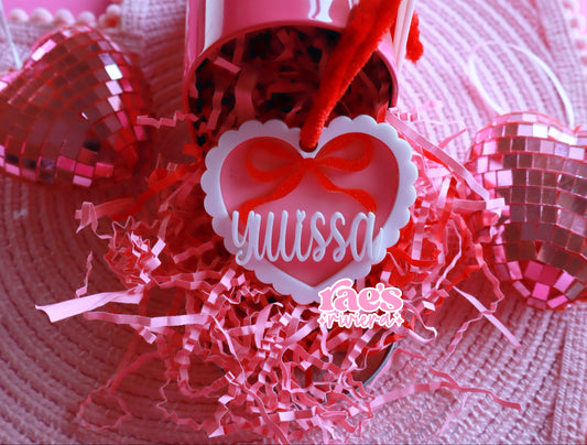 Scalloped Heart Basket Tag