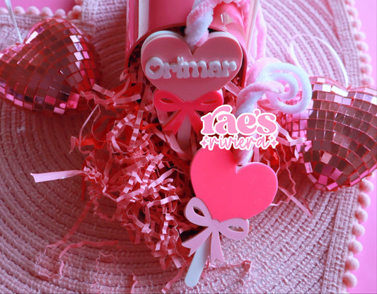 Lollipop Heart Basket Tag