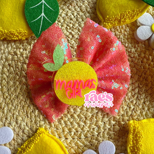 Mama's Girl Lemon Hair Clip