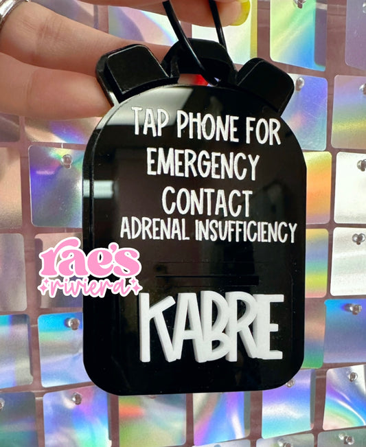 All Black Backpack NFC Bag Tag
