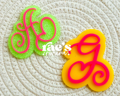 Single Letter Hair Clip