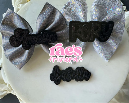 Black Leopard Hair Clip