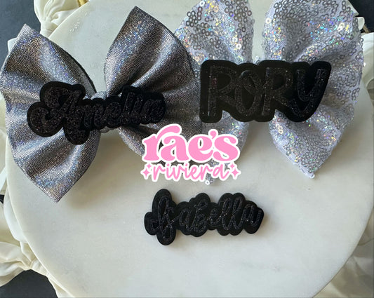 Black Leopard Hair Clip