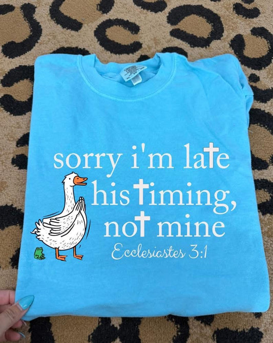 His Timing Not Mine Tee