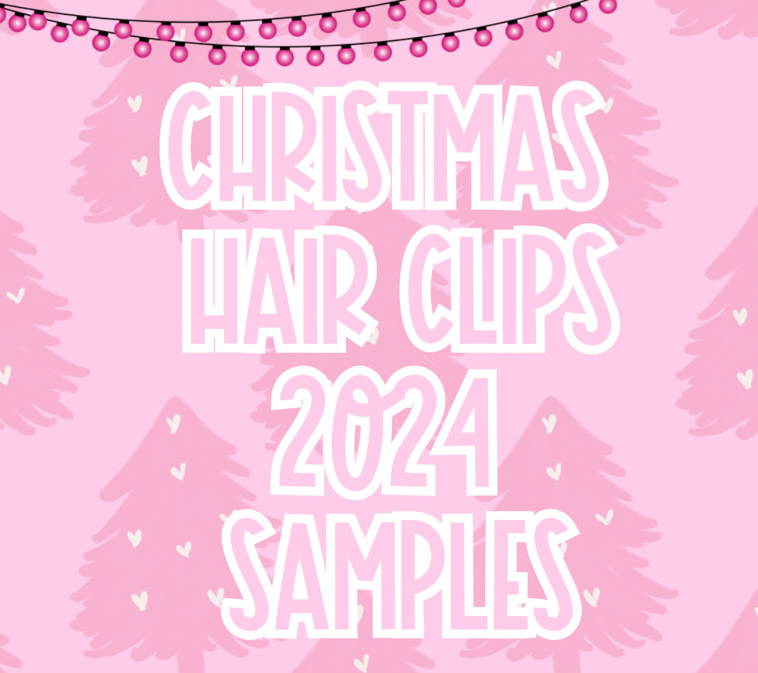 Christmas Hair Clip Samples