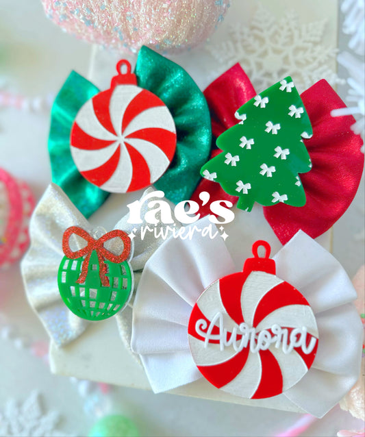 Classic Christmas Hair Clips