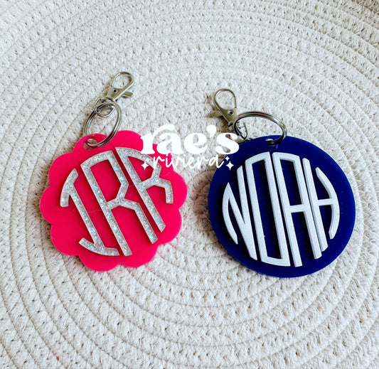 Monogram Bag/Cup Tags