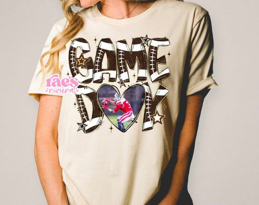 Game Day Football Photo Tee