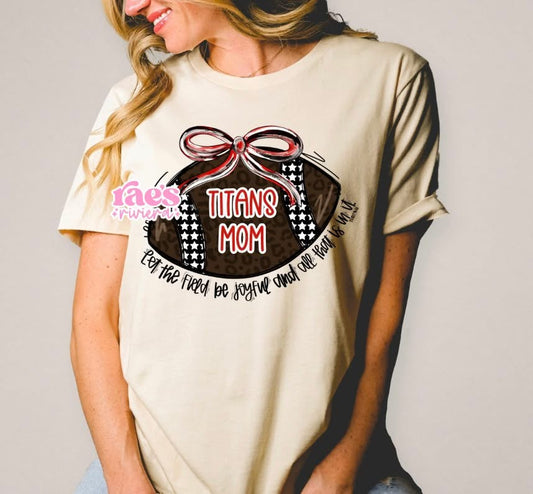 Psalm 96:12 Custom Leopard Football Tee