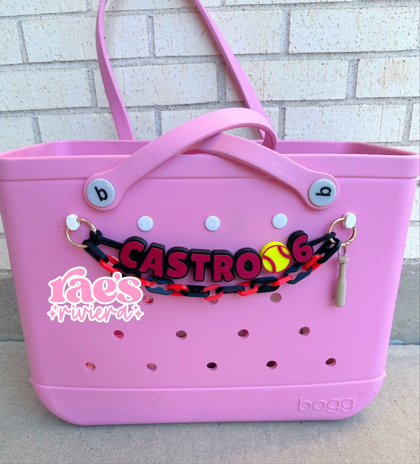 Sports Bag Personalized Chunky Letter + Hype Chain WS