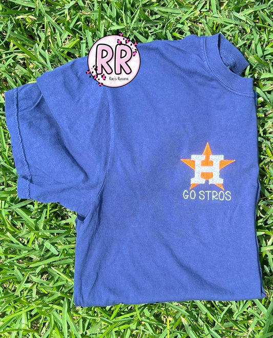 Astros Embroidered Tee
