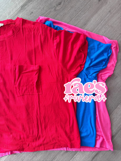 The Everyday Ribbed Pocket Tee