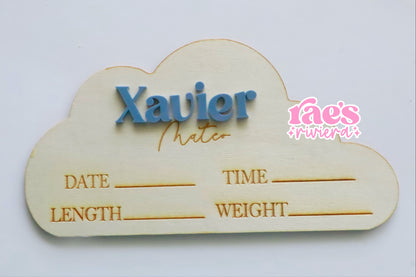 Custom Birth Stat Signs