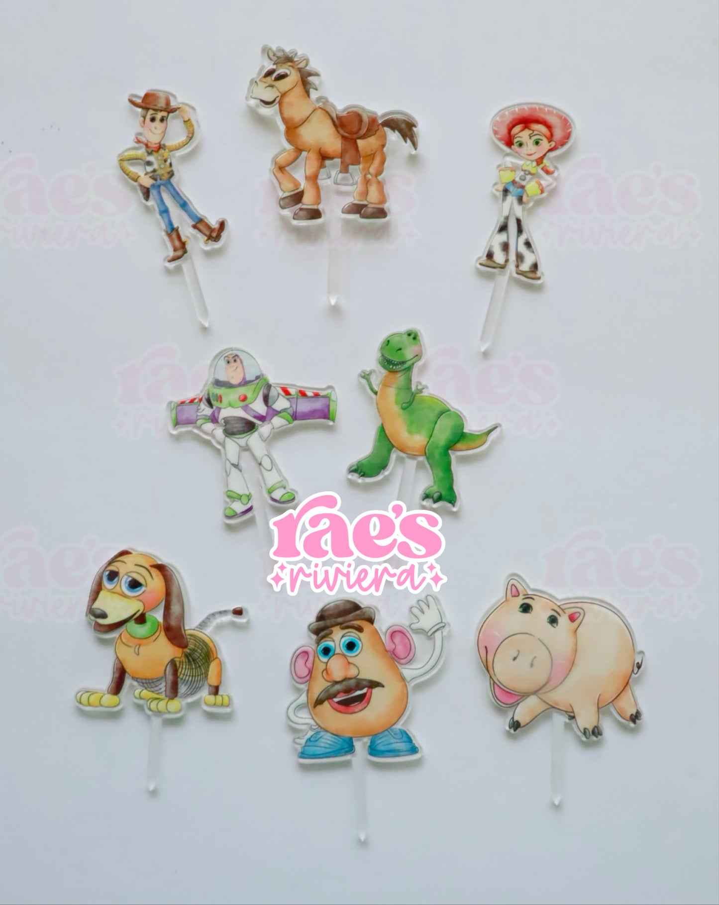 Custom Toy Story Acyrlic Cupcake Toppers
