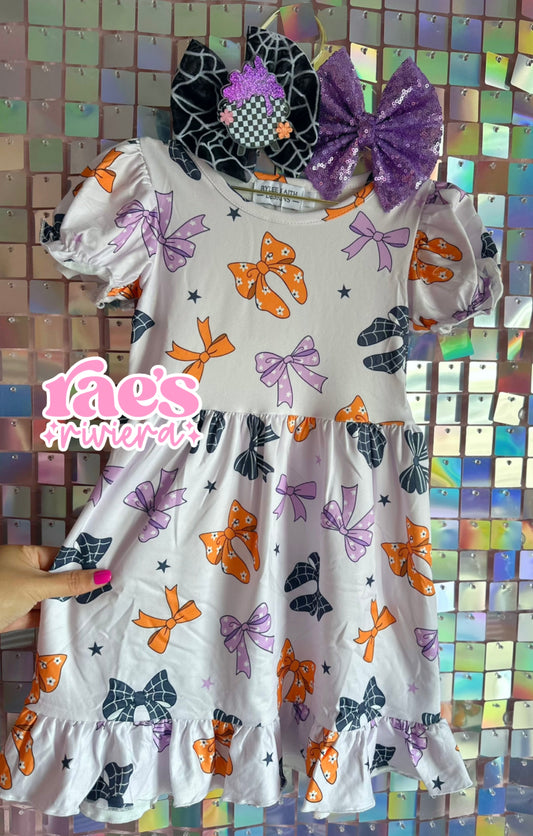 Glam Ghouls & Bows Dress