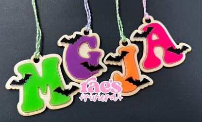 Midnight Monogram Basket Tag