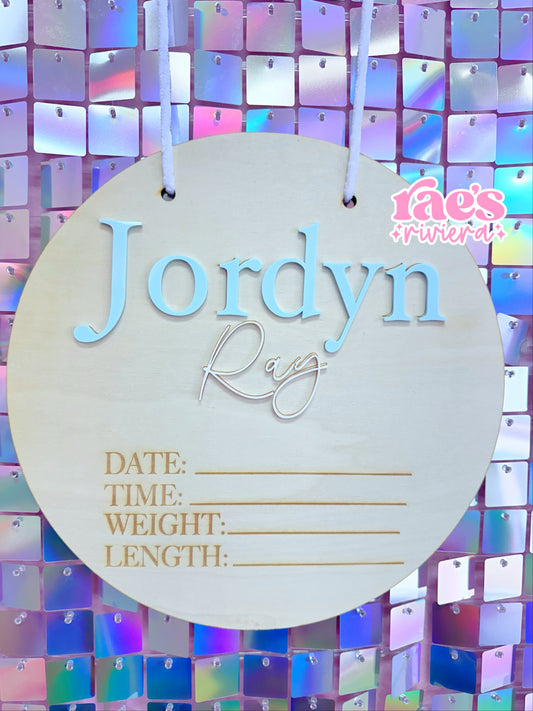 Custom Round Hospital Door Hanger