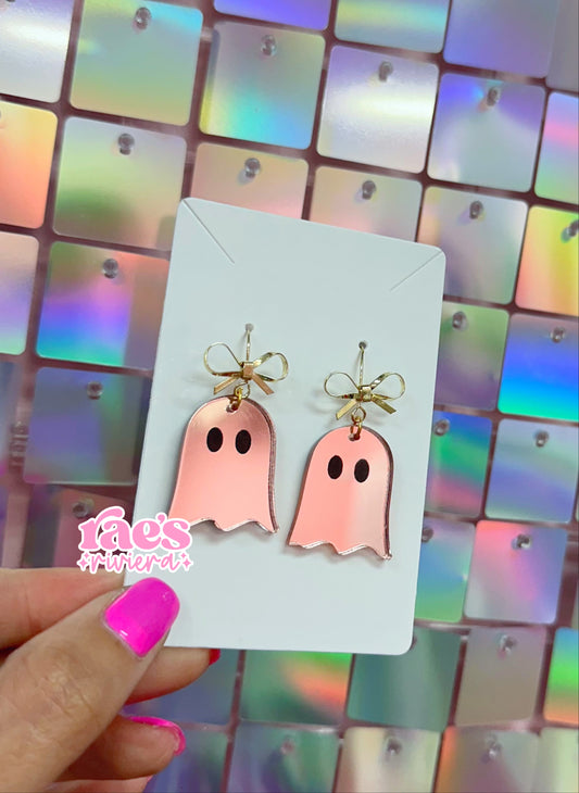 Glam Girl Bow Ghost Earrings