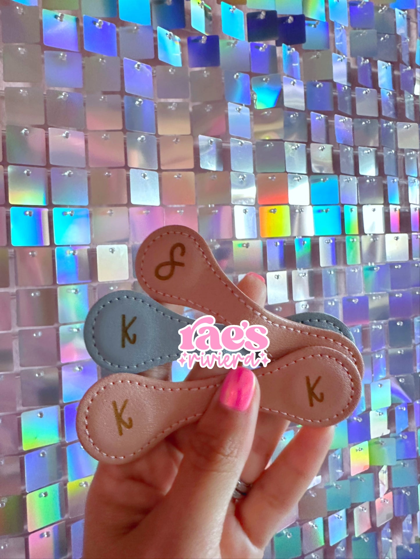 Engraved Leather Magnet Bookmarks