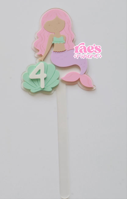 Mermaid Cake Toppers