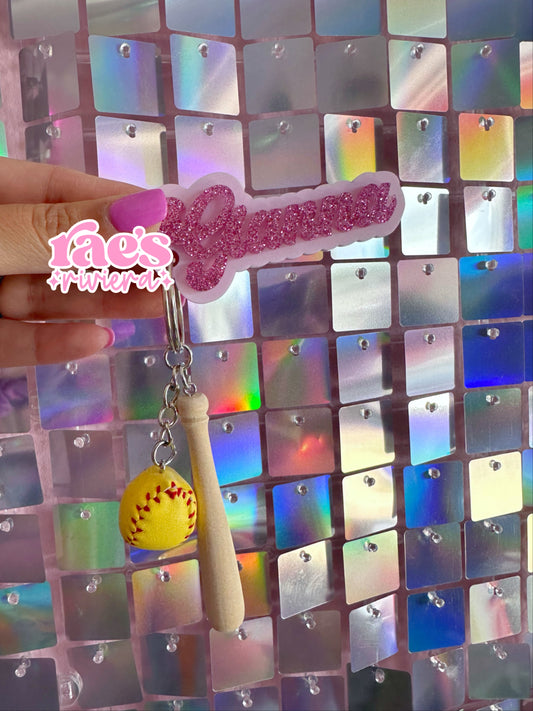 Softball/Baseball Bag Tag