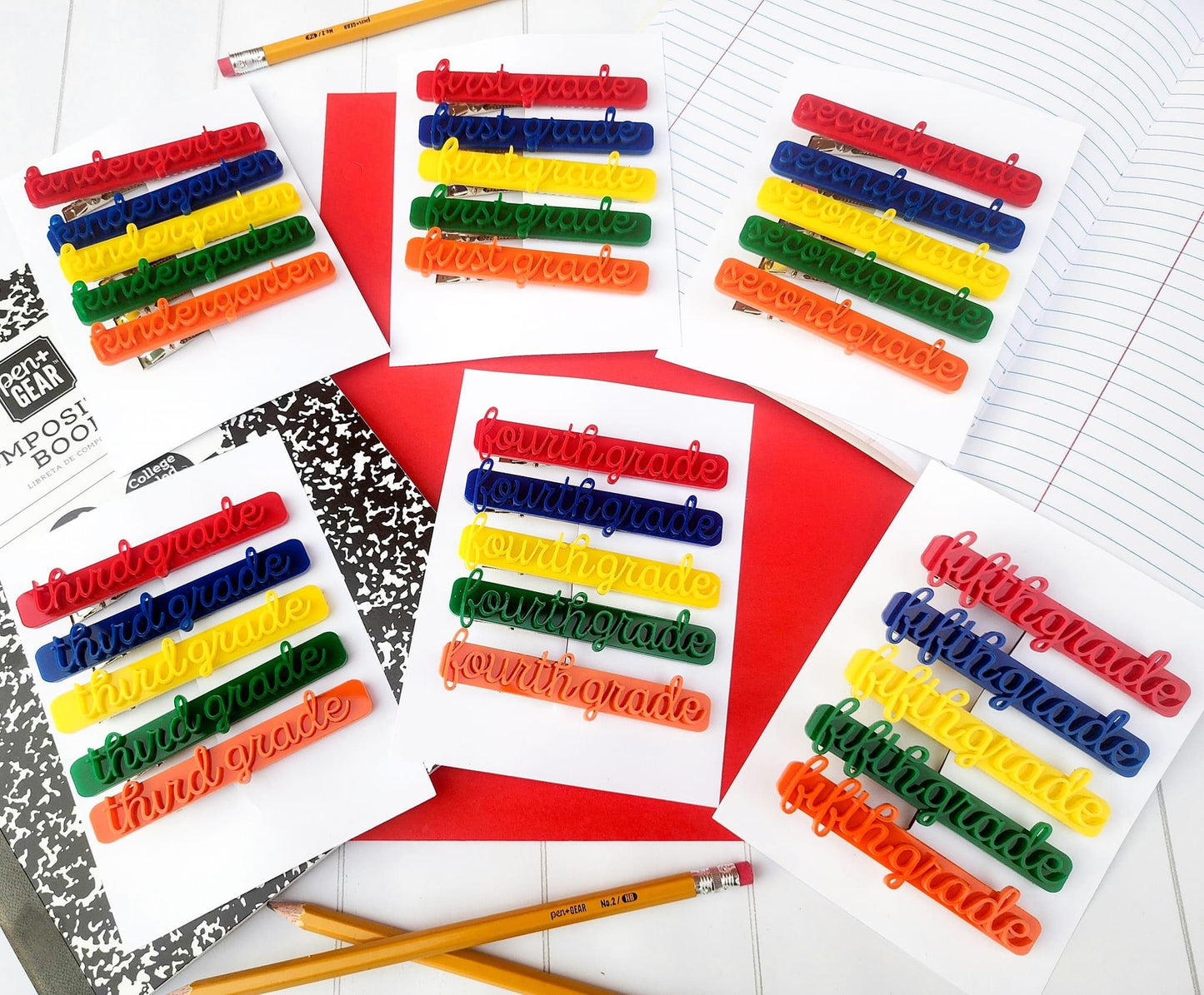 Primary Color Hair Clips Vacay Steal