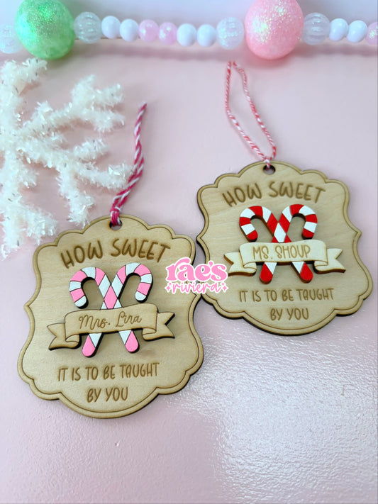 How Sweet Teacher Ornament