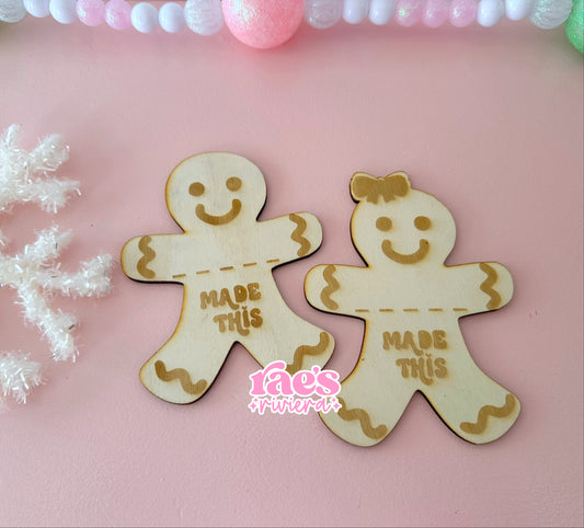 Gingerbread Child’s Writing Magnet WS
