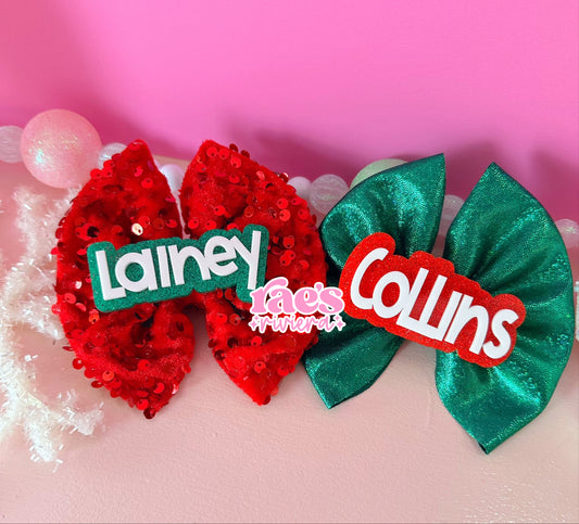 Jingle Bell Duo Name Clips WS