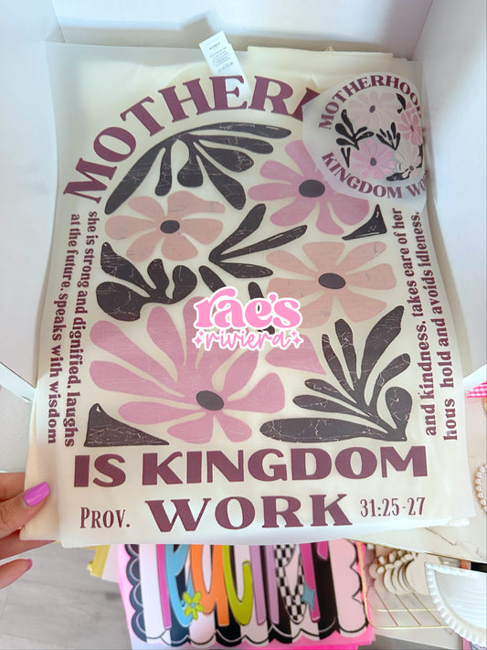 Motherhood is Kingdom Work