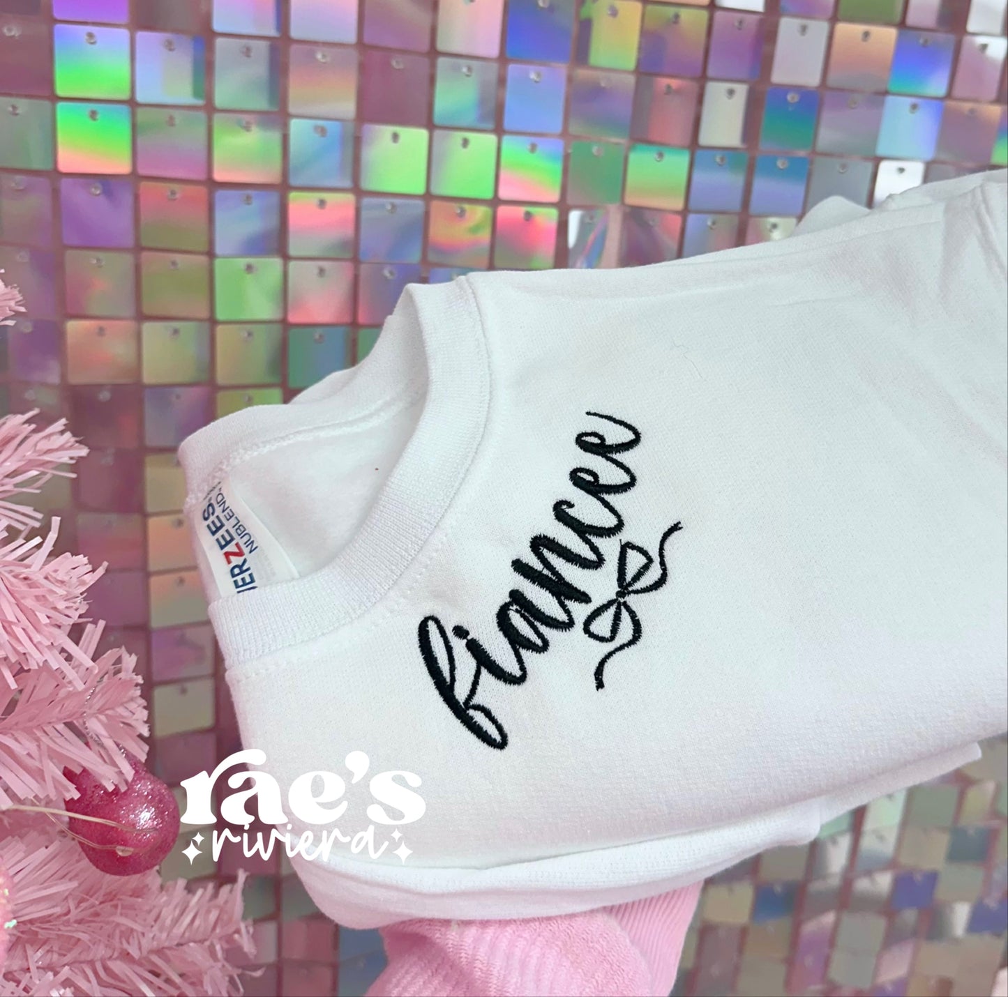 Fiancee Embroidered Neckline Sweatshirt