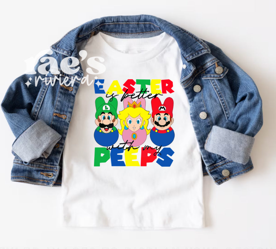 Mario Peeps Easter Tee