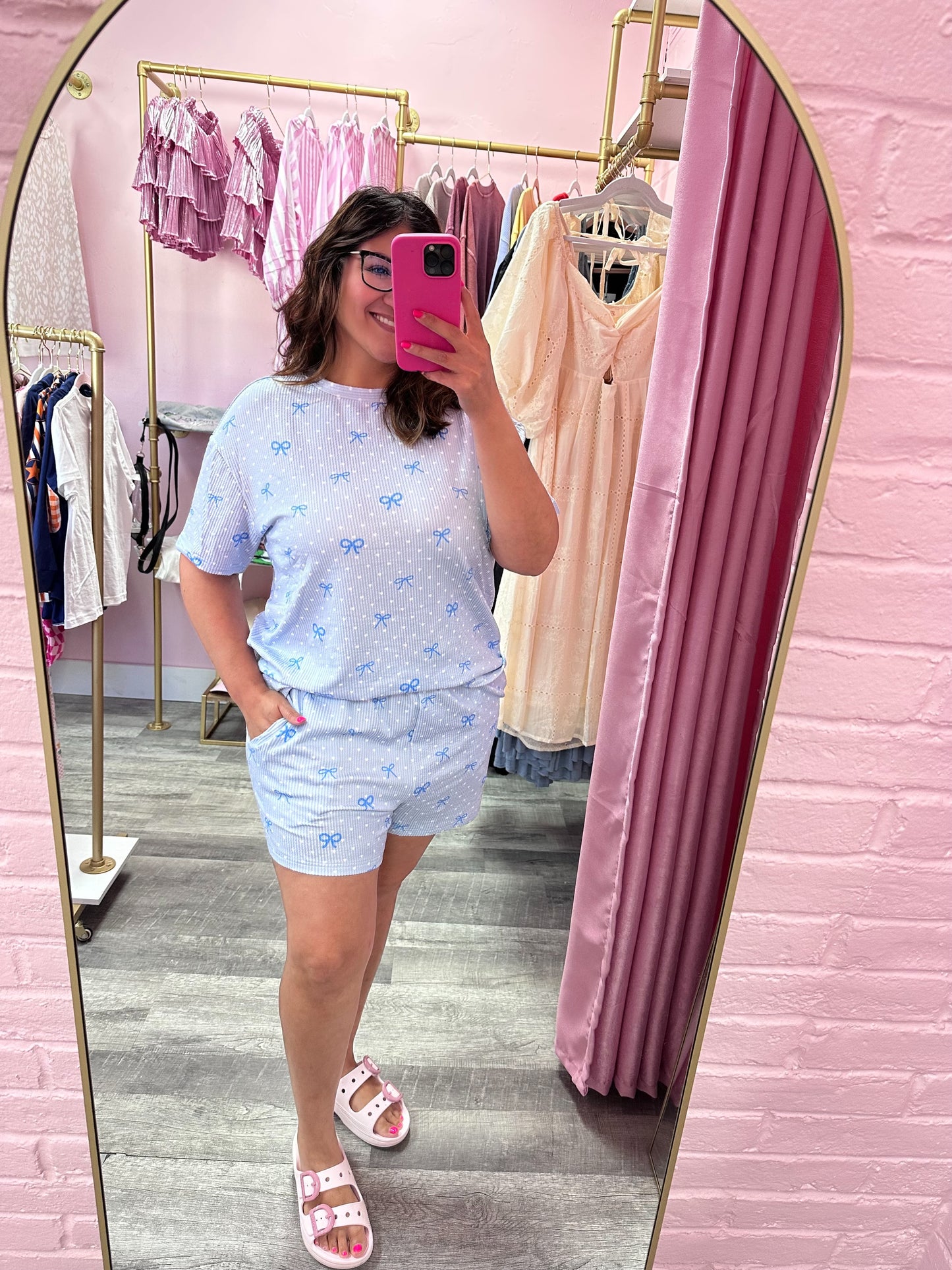 Summer Blues Bow Set