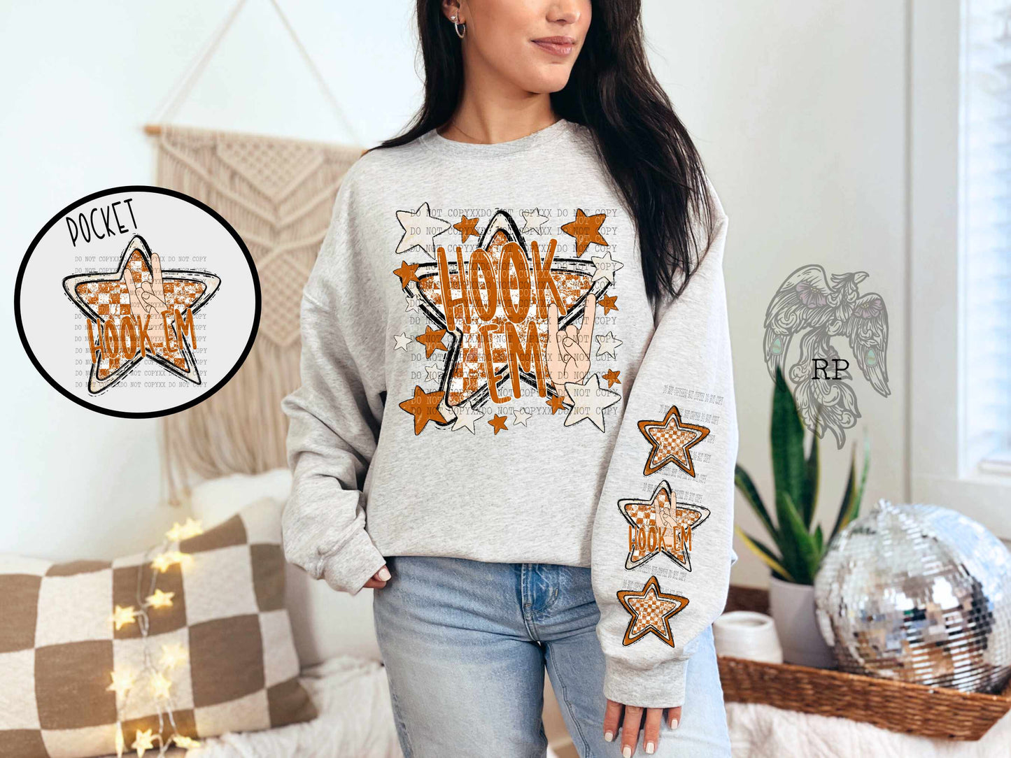 Hook Em' LS/Sweatshirt