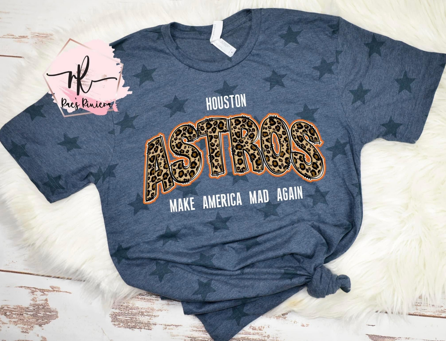 Make America Mad Again Astros Leopard Tee