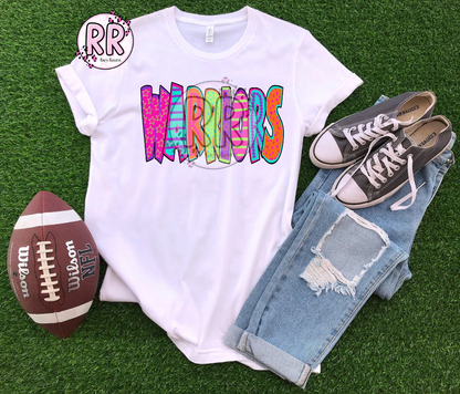 Warriors Bright Letter Spirit Tee