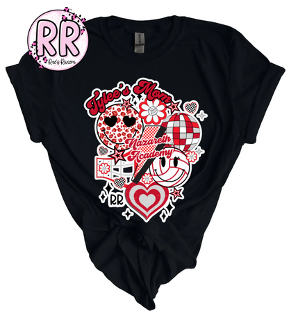 Volleyball Retro Team Tee