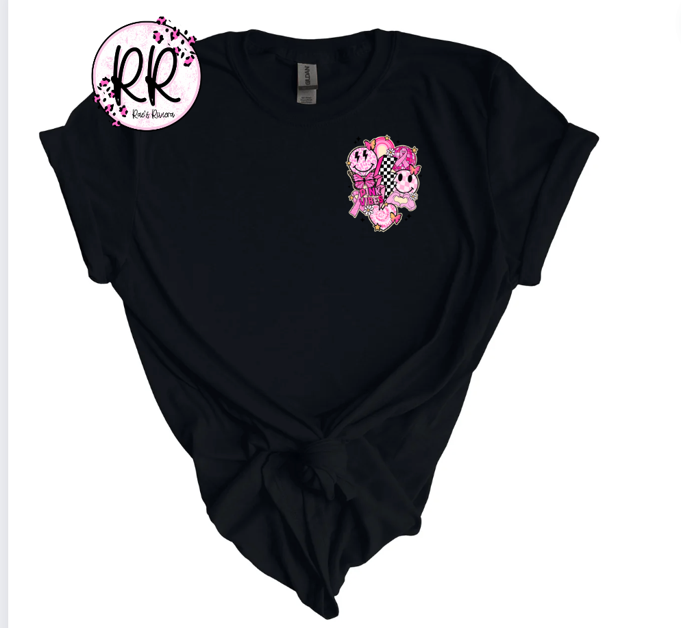 Breast Cancer Awareness Retro  POCKET Tee