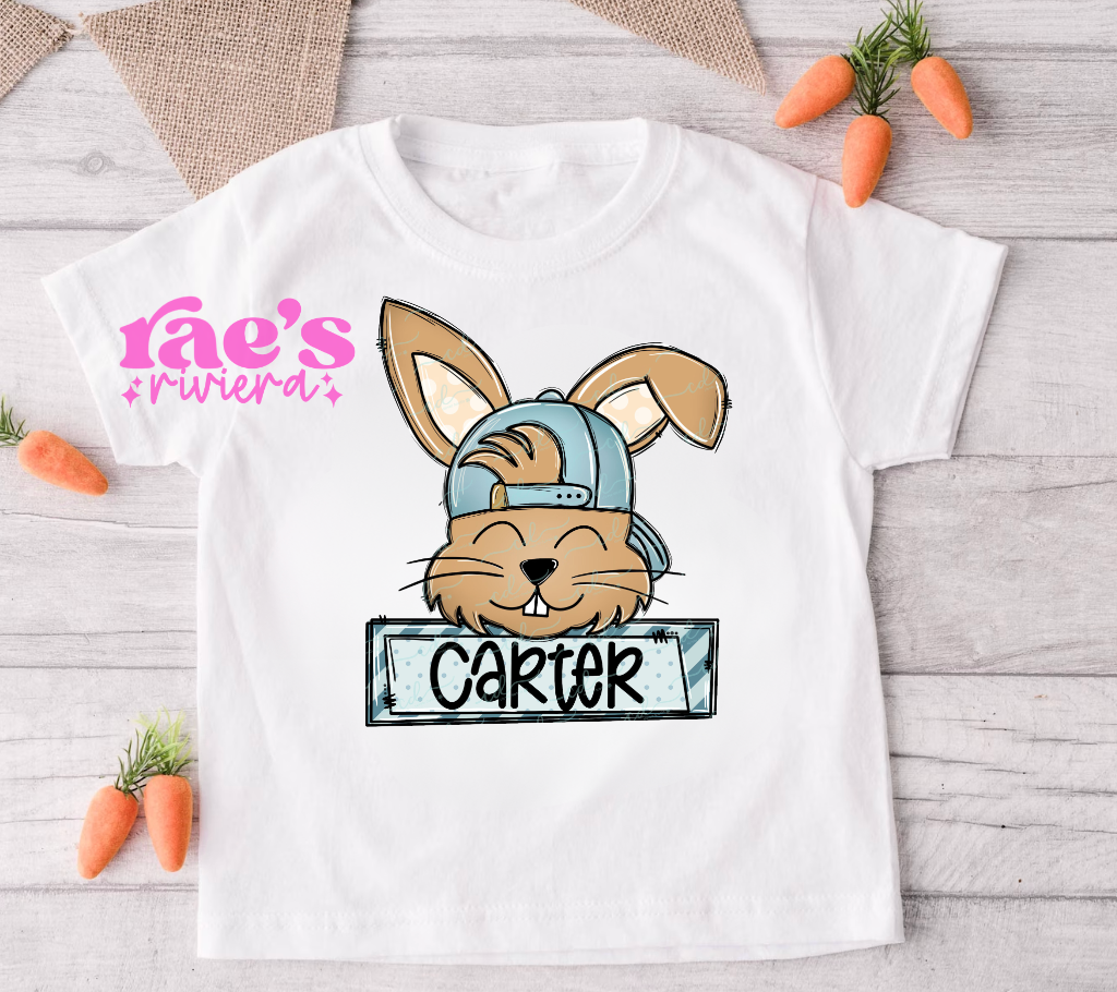 Boys Personalized Bunny Tee