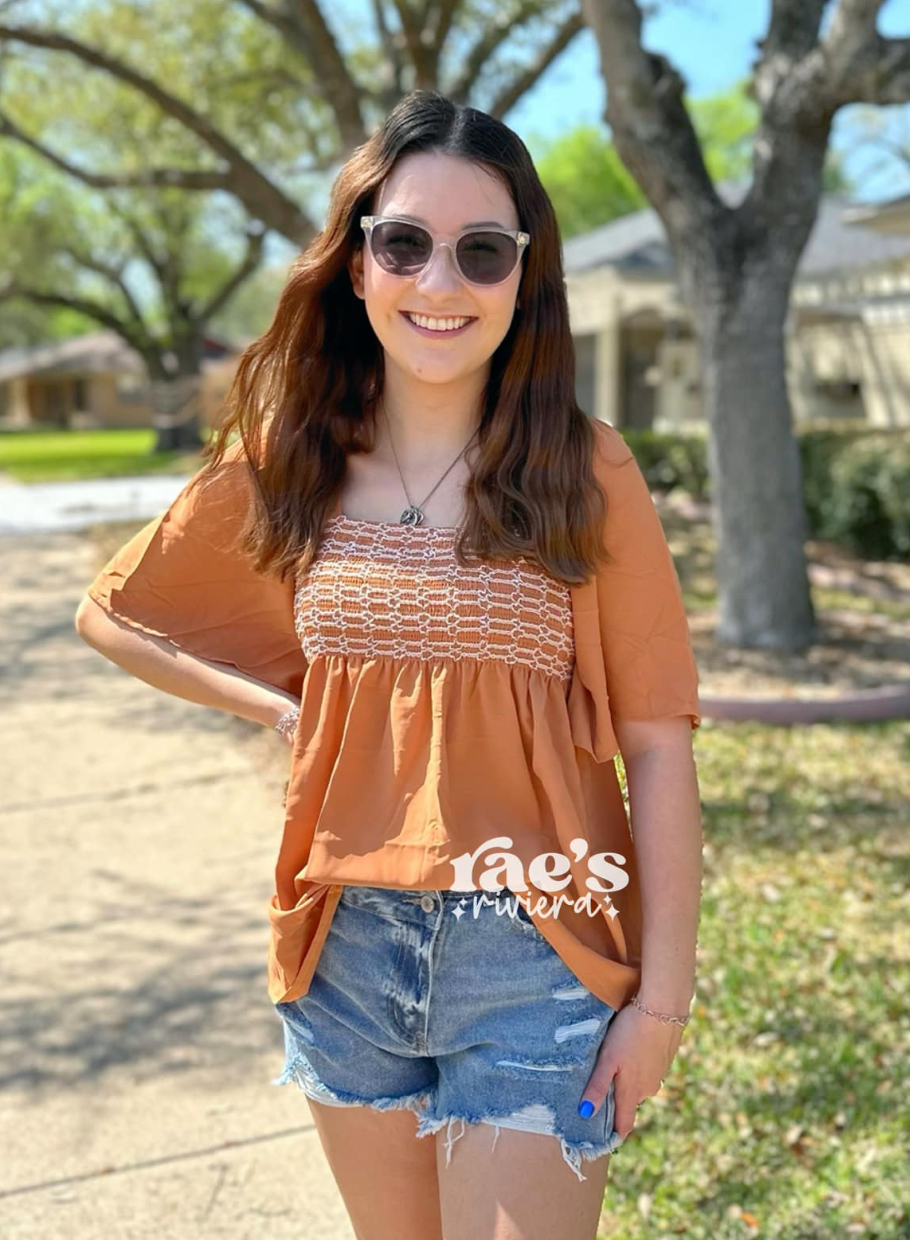 Rodeo Babe Balloon Sleeve Top